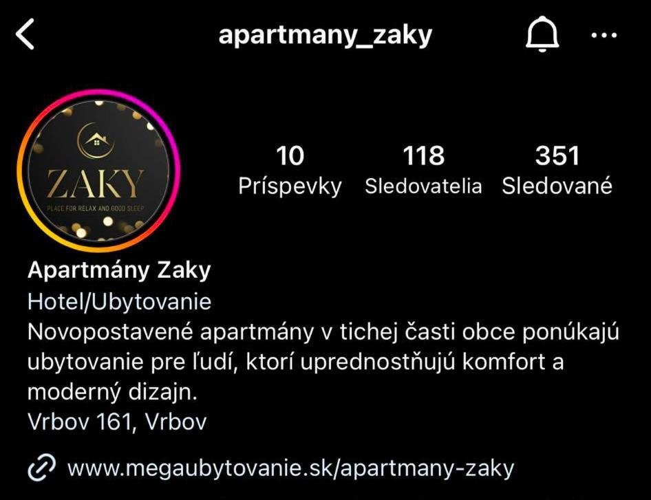 Apartmany Zaky Врбов Екстериор снимка